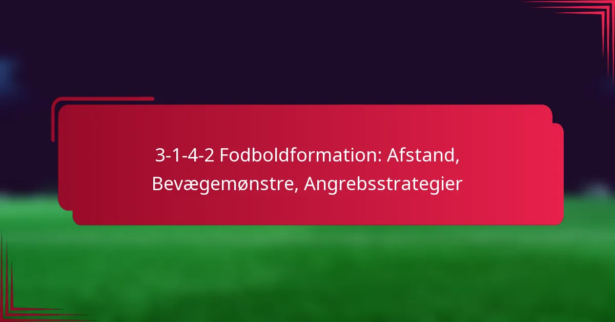 You are currently viewing 3-1-4-2 Fodboldformation: Afstand, Bevægemønstre, Angrebsstrategier