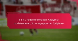 Read more about the article 3-1-4-2 Fodboldformation: Analyse af modstanderen, Scoutingrapporter, Spilplaner