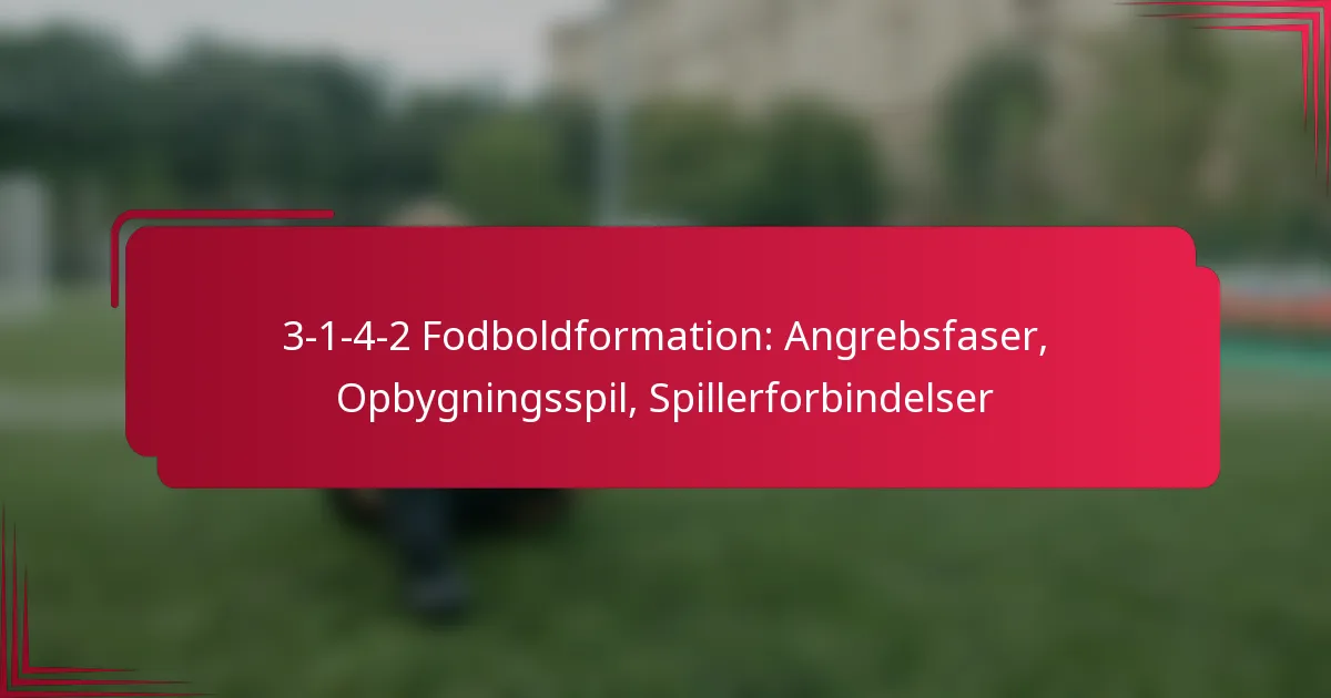 Read more about the article 3-1-4-2 Fodboldformation: Angrebsfaser, Opbygningsspil, Spillerforbindelser