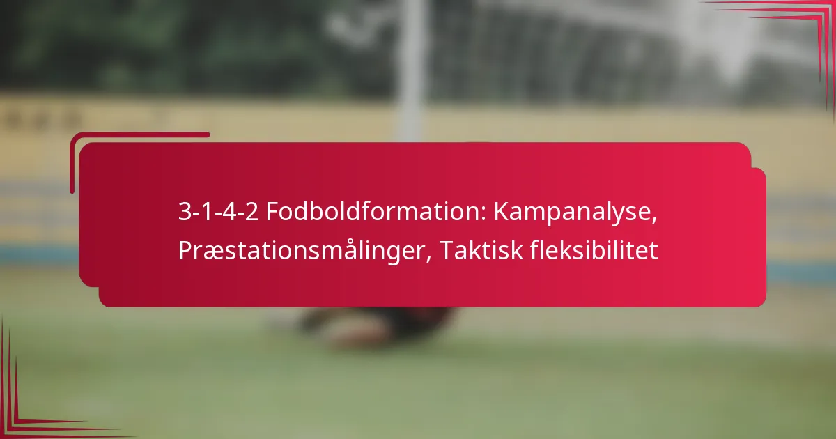 Read more about the article 3-1-4-2 Fodboldformation: Kampanalyse, Præstationsmålinger, Taktisk fleksibilitet