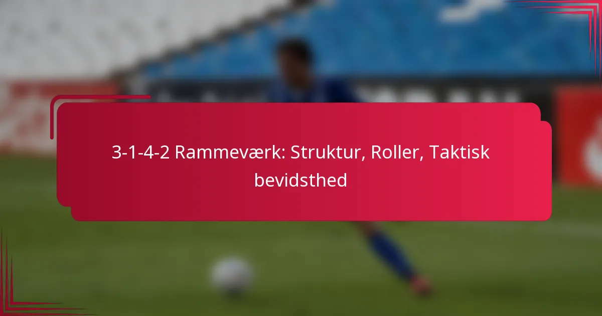 Read more about the article 3-1-4-2 Rammeværk: Struktur, Roller, Taktisk bevidsthed