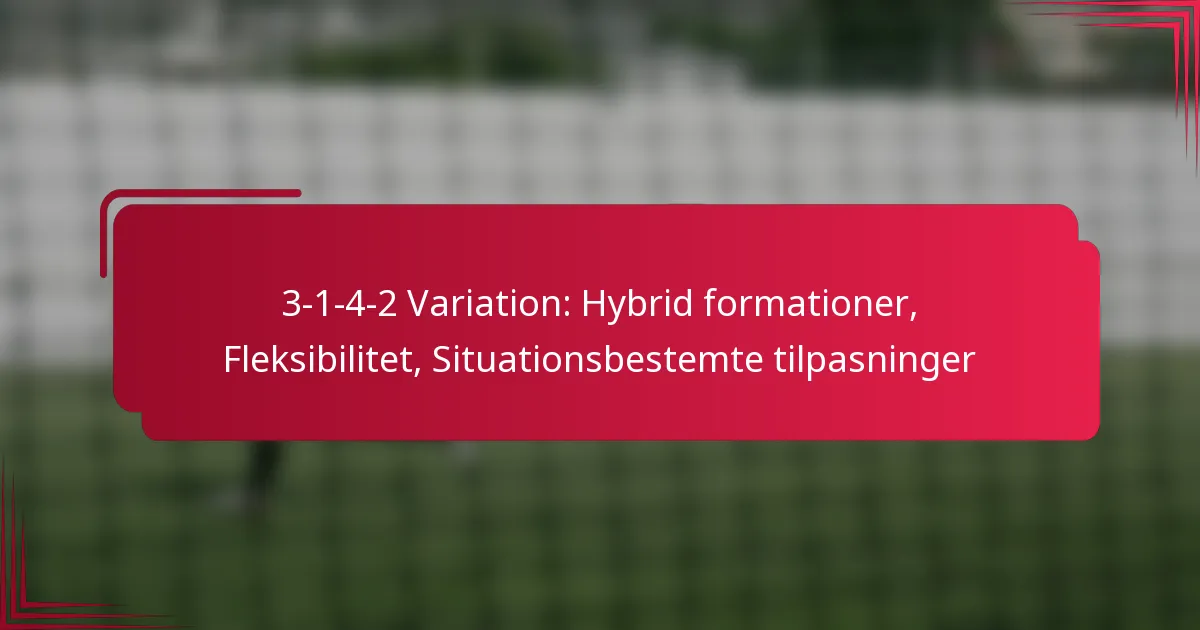 Read more about the article 3-1-4-2 Variation: Hybrid formationer, Fleksibilitet, Situationsbestemte tilpasninger