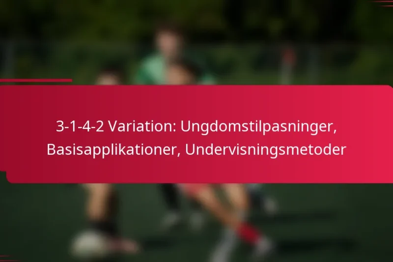 3-1-4-2 Variation: Ungdomstilpasninger, Basisapplikationer, Undervisningsmetoder