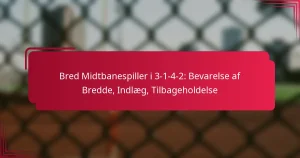 Read more about the article Bred Midtbanespiller i 3-1-4-2: Bevarelse af Bredde, Indlæg, Tilbageholdelse