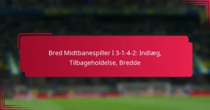 Read more about the article Bred Midtbanespiller I 3-1-4-2: Indlæg, Tilbageholdelse, Bredde