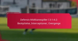 Read more about the article Defensiv Midtbanespiller I 3-1-4-2: Beskyttelse, Interceptioner, Overgange