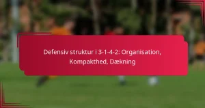 Read more about the article Defensiv struktur i 3-1-4-2: Organisation, Kompakthed, Dækning
