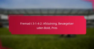 Read more about the article Fremad i 3-1-4-2: Afslutning, Bevægelser uden Bold, Pres