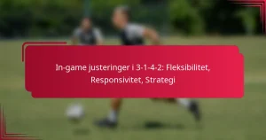 Read more about the article In-game justeringer i 3-1-4-2: Fleksibilitet, Responsivitet, Strategi