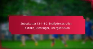 Read more about the article Substitutter i 3-1-4-2: Indflydelsesroller, Taktiske Justeringer, Energiinfusion